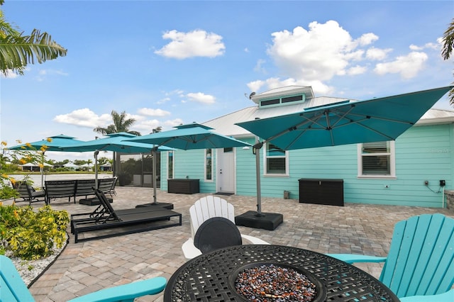 rear view of house with a patio area