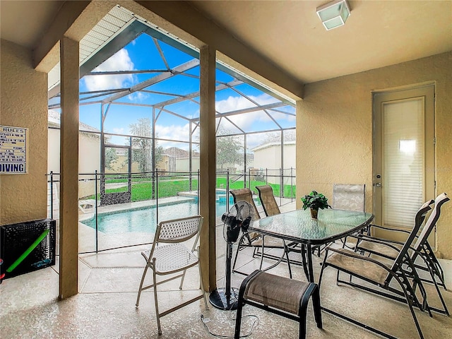 view of sunroom / solarium