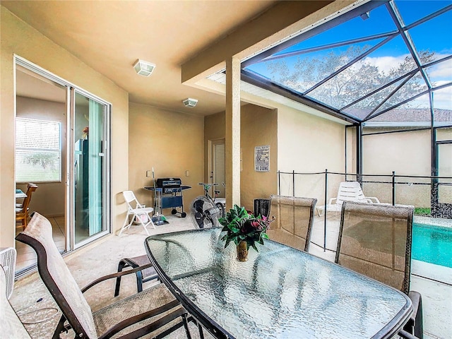 view of sunroom / solarium