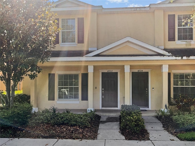 view of front of property with a porch