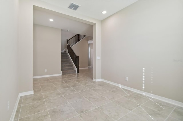 view of tiled empty room