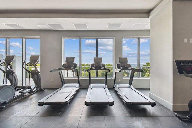 view of exercise room