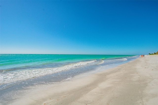 property view of water with a view of the beach