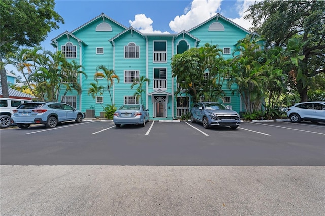 view of parking / parking lot