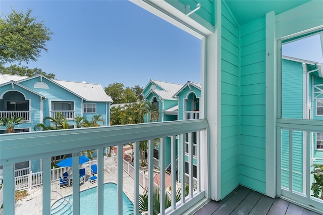 balcony featuring a patio