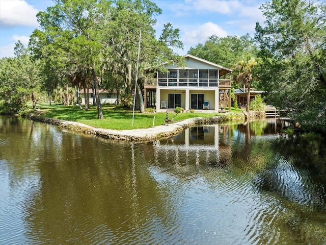 view of water feature