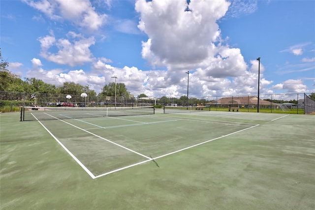 view of tennis court