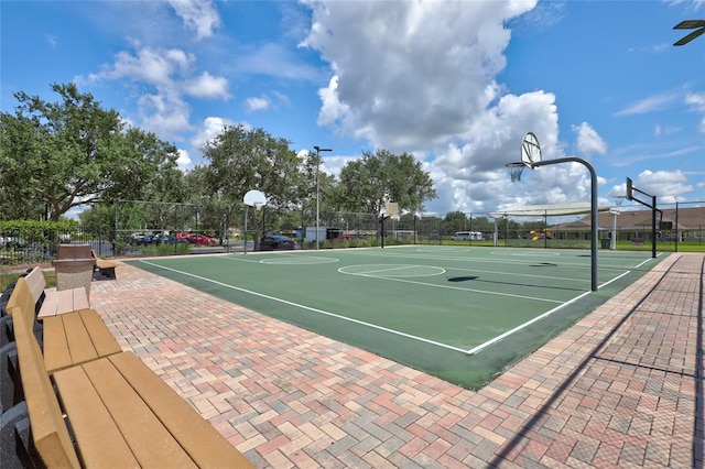 view of basketball court