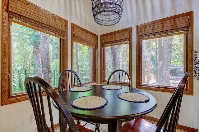 view of dining room