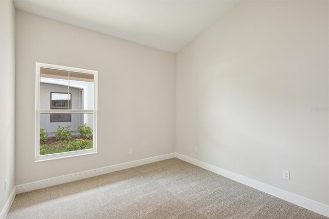 view of carpeted empty room