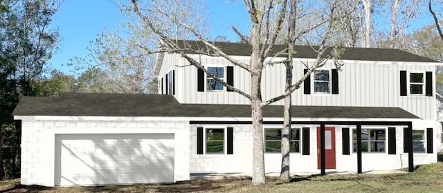 view of front of house featuring a garage and board and batten siding