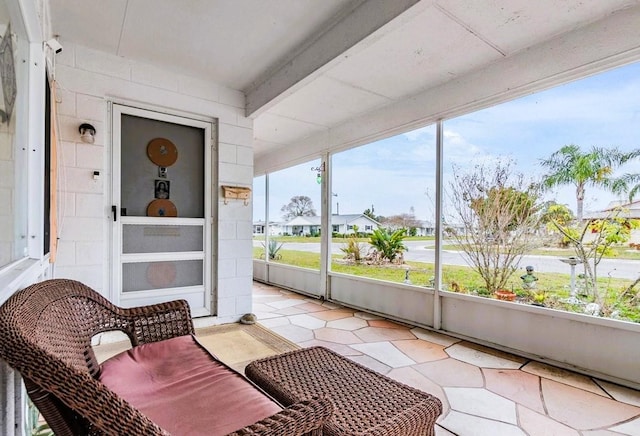 view of sunroom / solarium