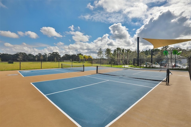 view of sport court