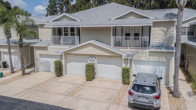 view of property featuring a balcony