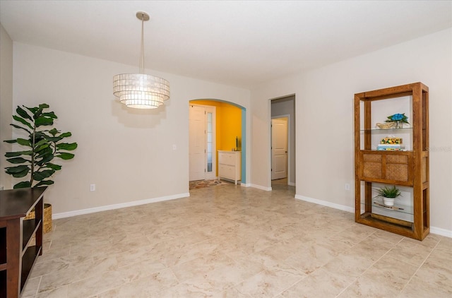 interior space featuring tile patterned flooring