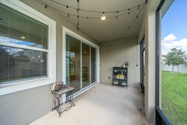 view of sunroom / solarium