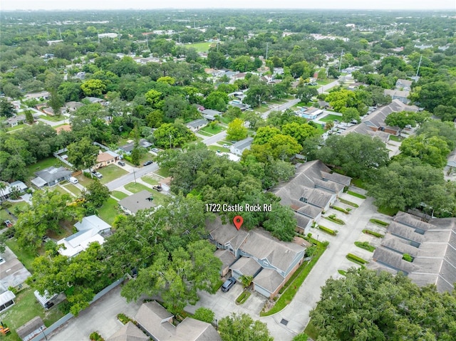 birds eye view of property featuring a residential view