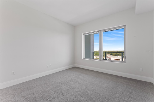 view of carpeted empty room