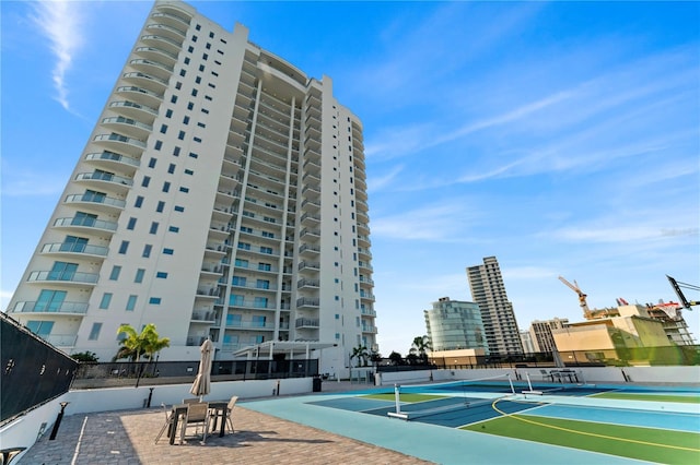 view of tennis court