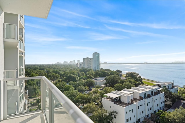 2910 W Barcelona St Unit 903, Tampa, FL 33629 - balcony featuring a water view