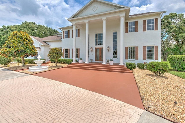 view of greek revival house