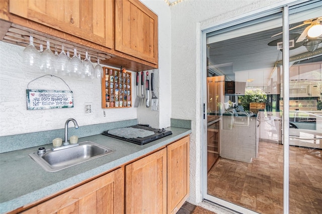 kitchen featuring sink