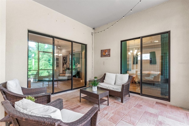 view of patio / terrace with an outdoor hangout area