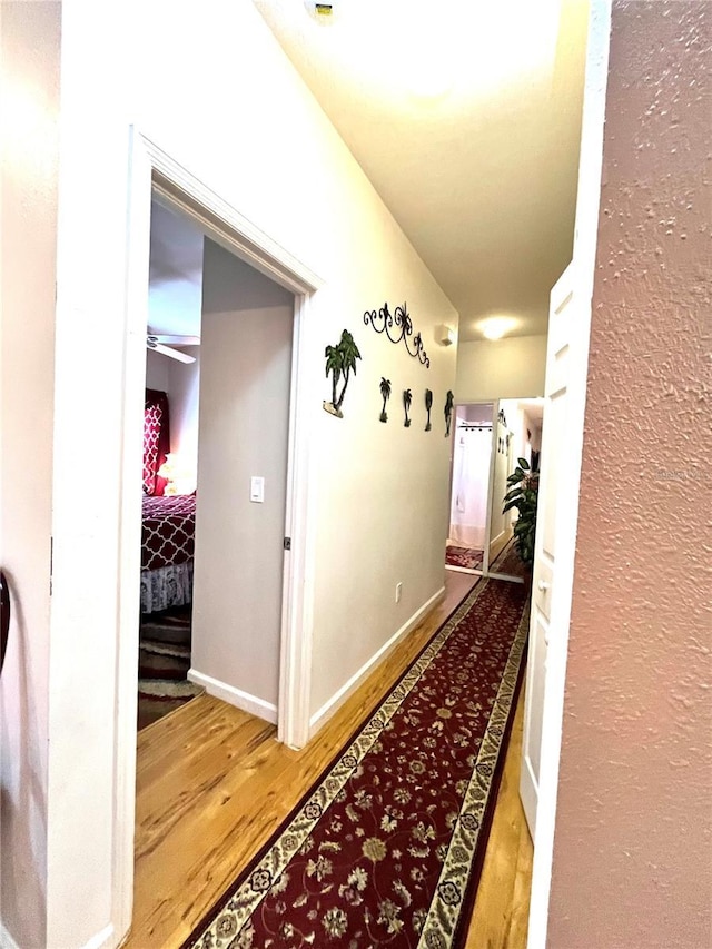 35226 Janine Dr, Zephyrhills, FL 33541 - hall with wood finished floors