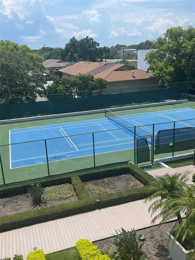 view of tennis court