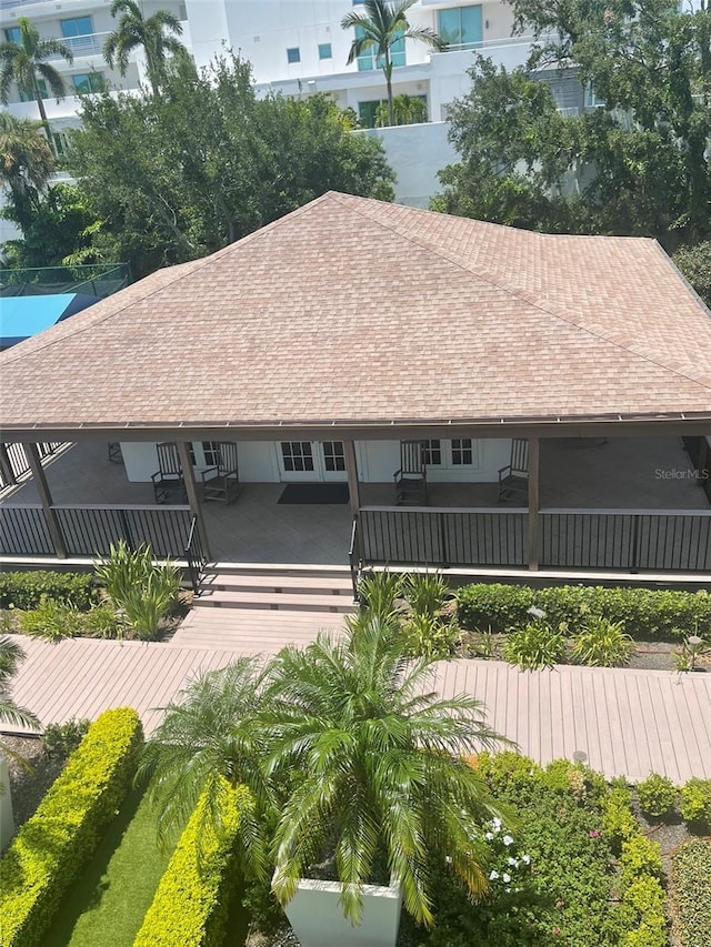 view of rear view of property