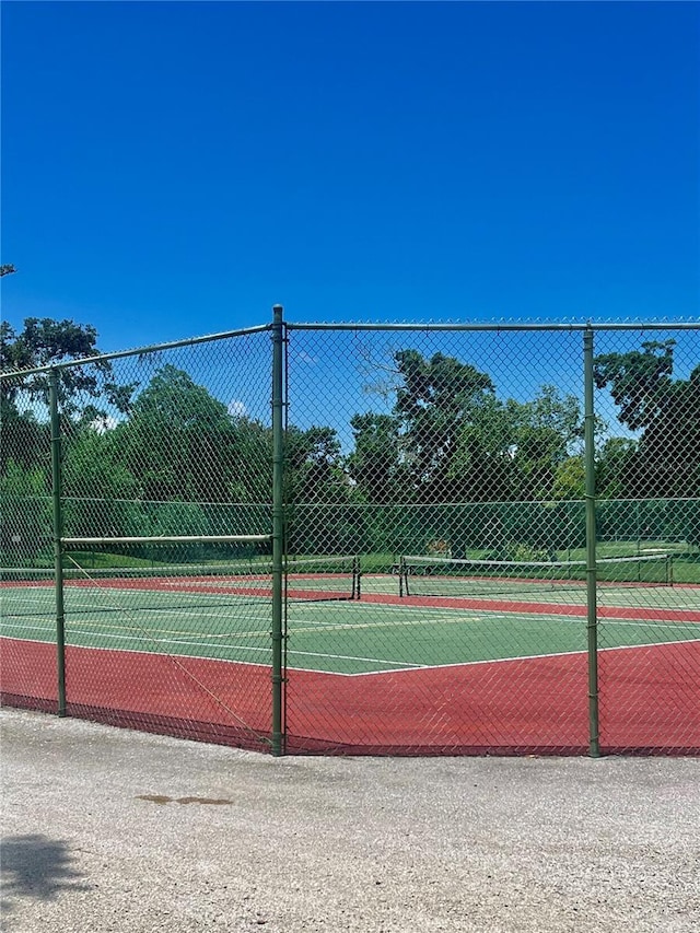 view of tennis court