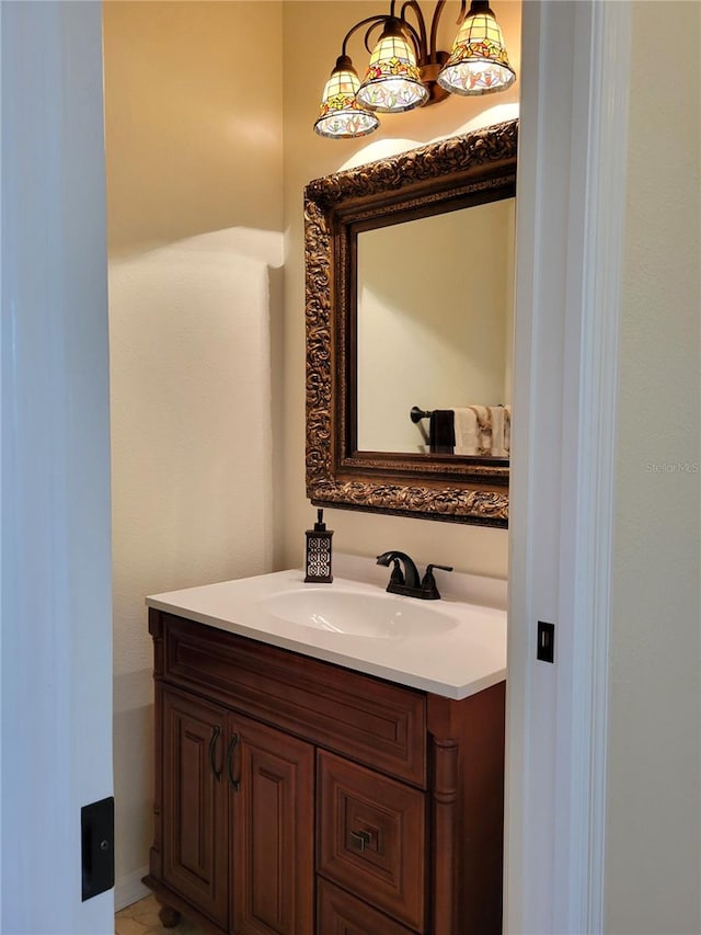 bathroom featuring vanity