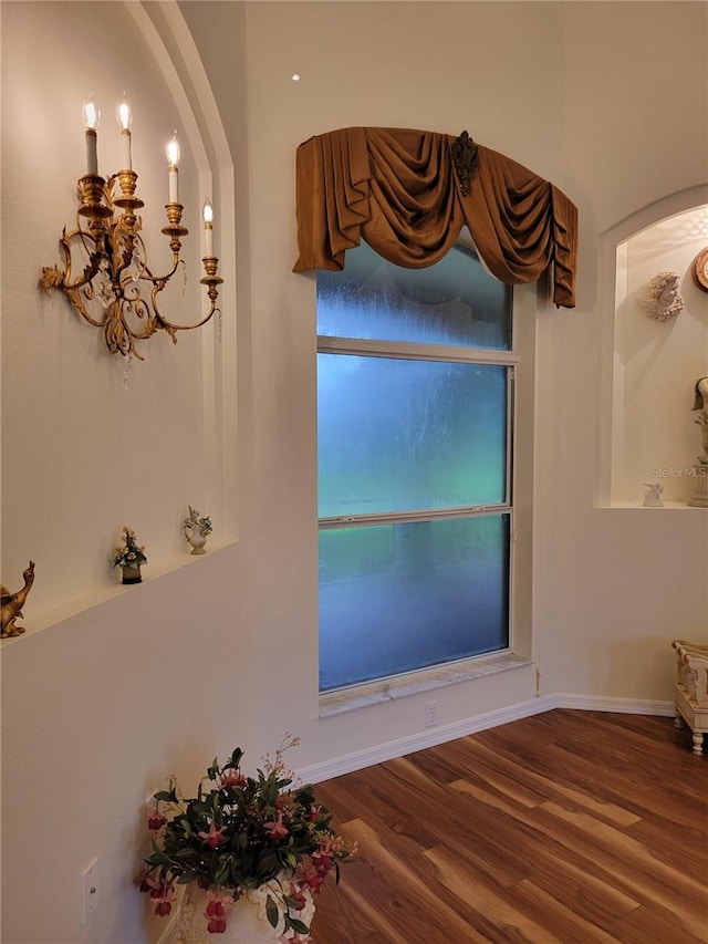 bathroom featuring hardwood / wood-style floors