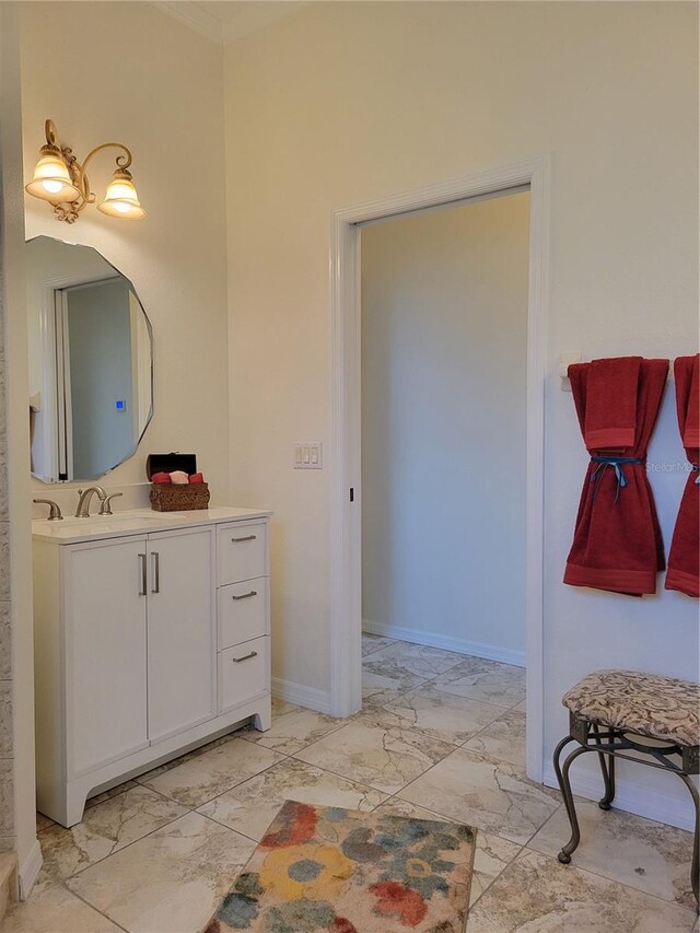 bathroom with vanity