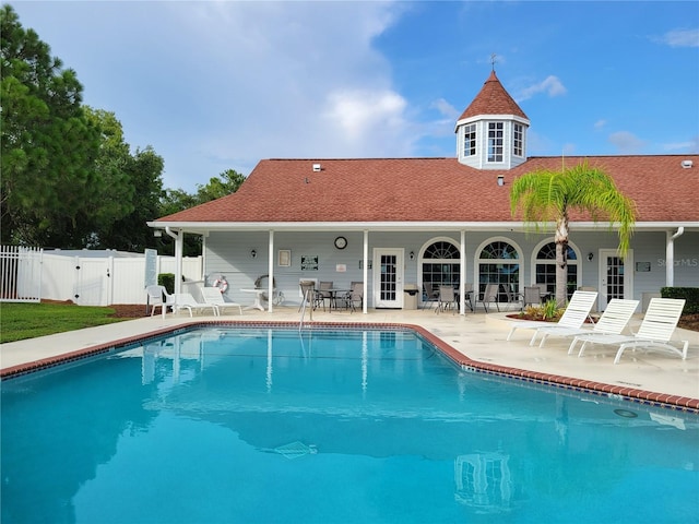 view of pool with a patio area