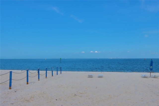 water view with a view of the beach