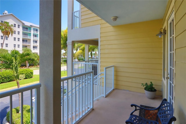 view of balcony