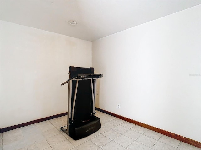 interior details with tile patterned flooring