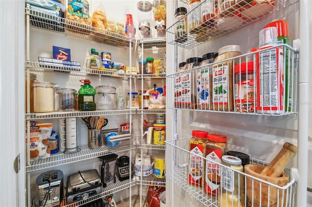 view of pantry