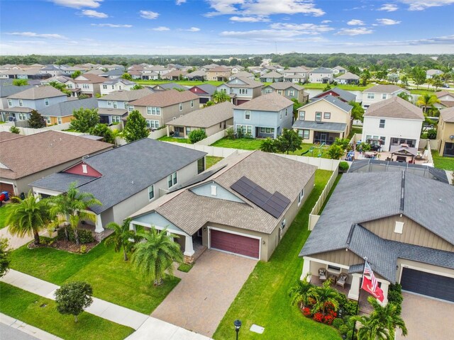 bird's eye view featuring a residential view