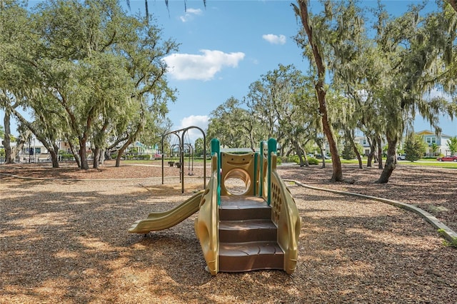 view of jungle gym