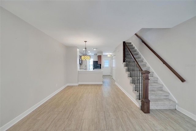 interior space featuring wood-type flooring