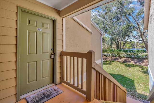 view of entrance to property