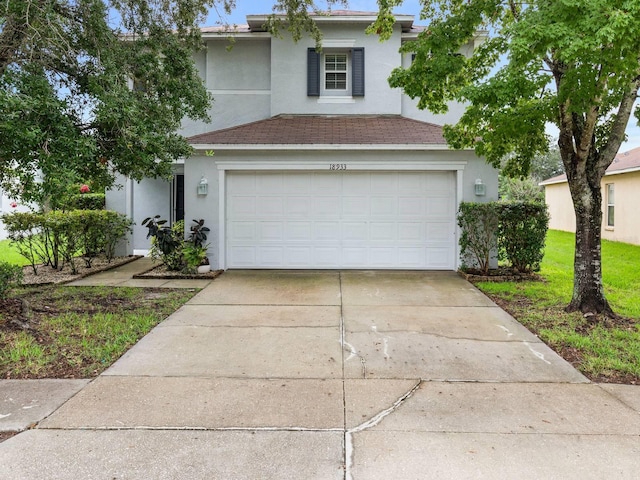 view of front of house featuring a garage