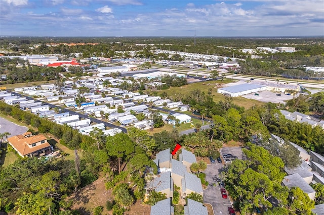 bird's eye view with a residential view