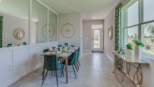 4067 NW 44th Cir, Ocala, FL 34482 - dining area with healthy amount of natural light and light tile patterned floors