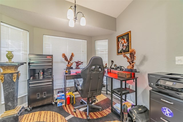 playroom featuring a chandelier