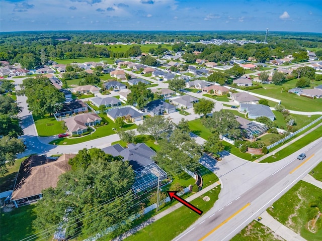 bird's eye view featuring a residential view