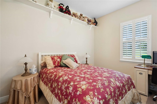 bedroom with carpet floors