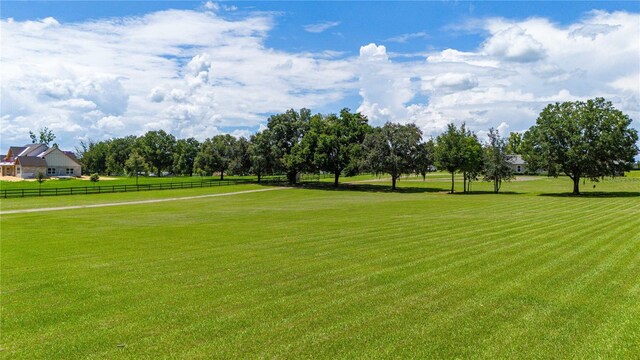 view of property's community featuring a lawn